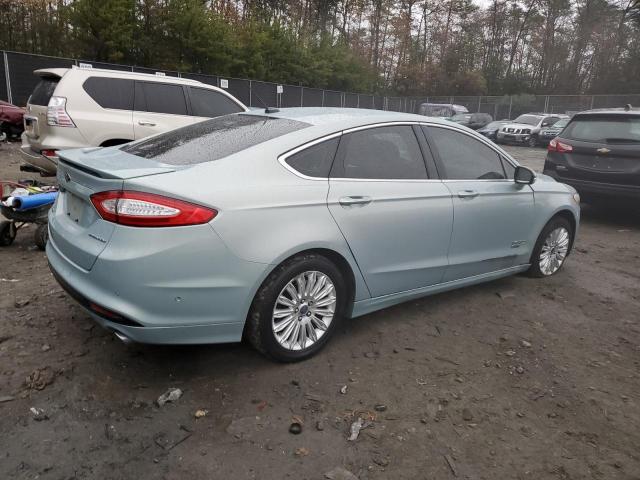 3FA6P0SU3ER149702 - 2014 FORD FUSION TITANIUM PHEV BLUE photo 3