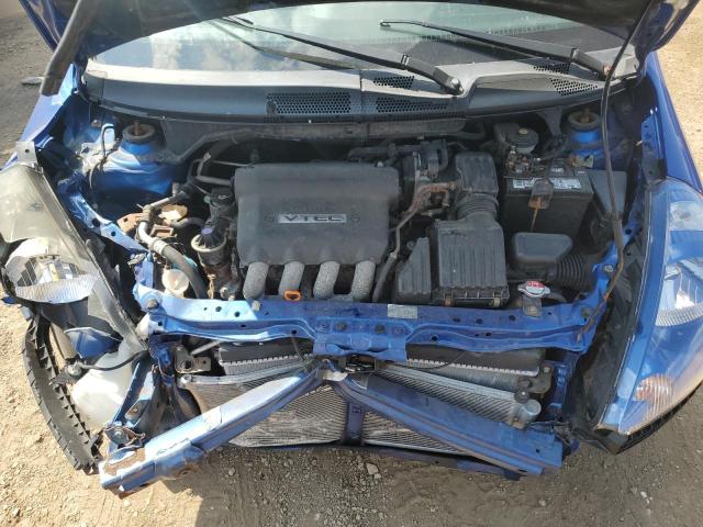JHMGD38648S043770 - 2008 HONDA FIT SPORT BLUE photo 11