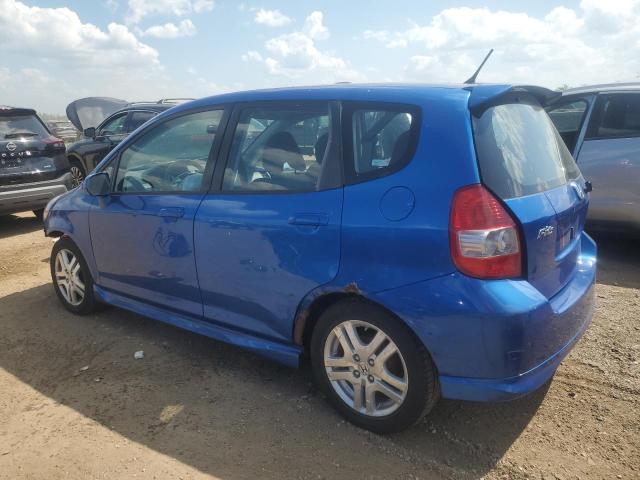 JHMGD38648S043770 - 2008 HONDA FIT SPORT BLUE photo 2