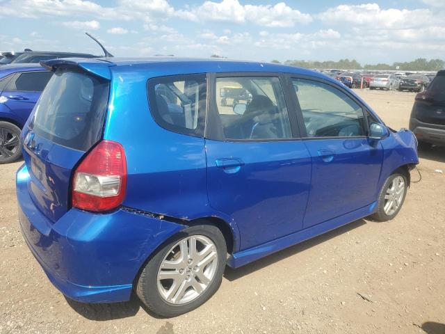 JHMGD38648S043770 - 2008 HONDA FIT SPORT BLUE photo 3