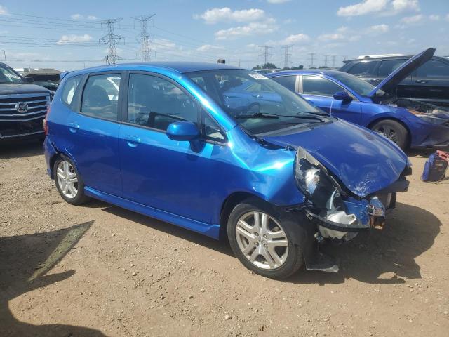 JHMGD38648S043770 - 2008 HONDA FIT SPORT BLUE photo 4