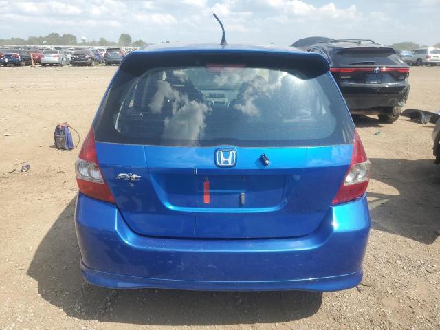 JHMGD38648S043770 - 2008 HONDA FIT SPORT BLUE photo 6