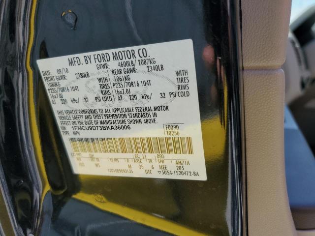 1FMCU9D73BKA36006 - 2011 FORD ESCAPE XLT BLACK photo 14