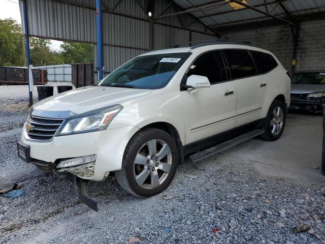 1GNKRJKD7EJ229532 - 2014 CHEVROLET TRAVERSE LTZ WHITE photo 1