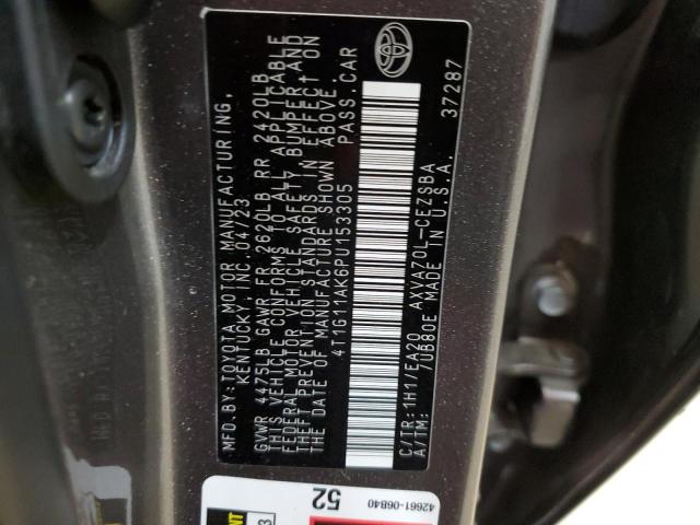 4T1G11AK6PU153305 - 2023 TOYOTA CAMRY SE NIGHT SHADE GRAY photo 12