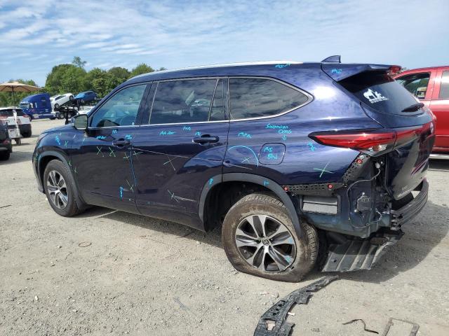 5TDGZRBH5MS537994 - 2021 TOYOTA HIGHLANDER XLE BLUE photo 2