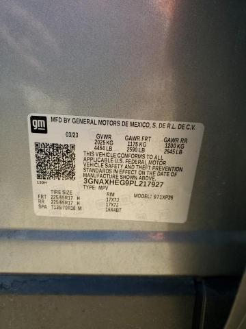 3GNAXHEG9PL217927 - 2023 CHEVROLET EQUINOX LS ვერცხლისფერი ფოტო 13