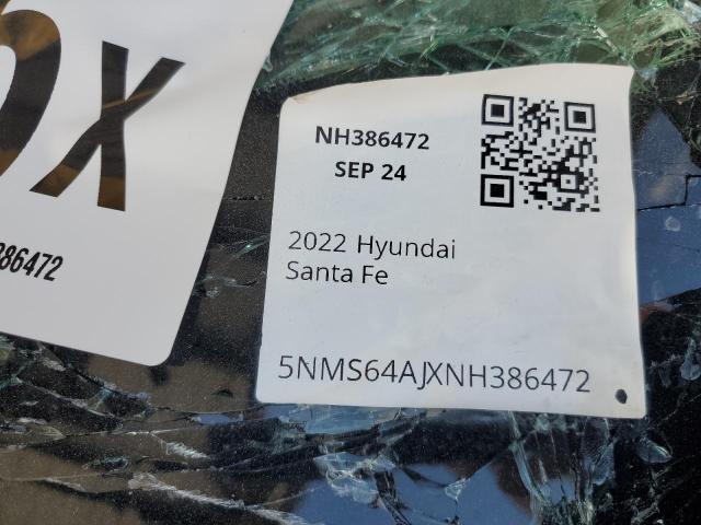5NMS64AJXNH386472 - 2022 HYUNDAI SANTA FE SEL GRAY photo 13