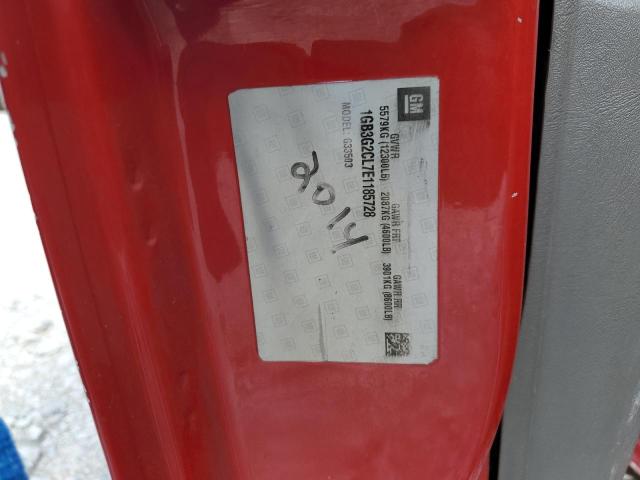 1GB3G2CL7E1185728 - 2014 CHEVROLET EXPRESS G3 RED photo 12