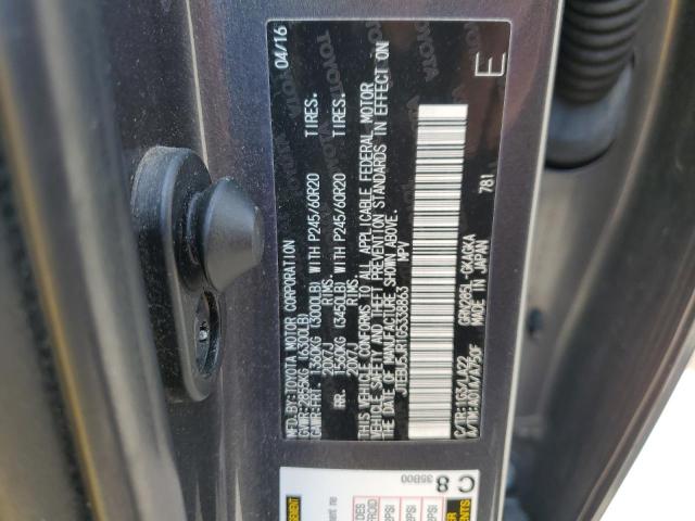 JTEBU5JR1G5338863 - 2016 TOYOTA 4RUNNER SR5/SR5 PREMIUM GRAY photo 13