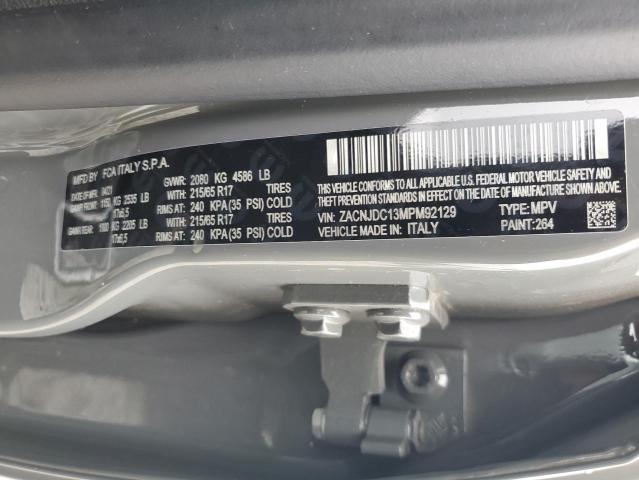 ZACNJDC13MPM92129 - 2021 JEEP RENEGADE TRAILHAWK GRAY photo 12