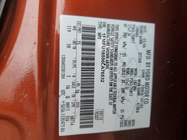 1FMFU18556LA76532 - 2006 FORD EXPEDITION EDDIE BAUER بني صورة 14