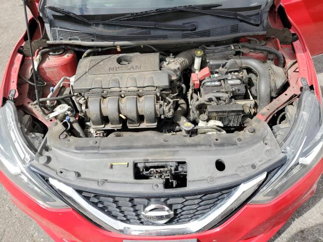 3N1AB7AP9GY313733 - 2016 NISSAN SENTRA S RED photo 11