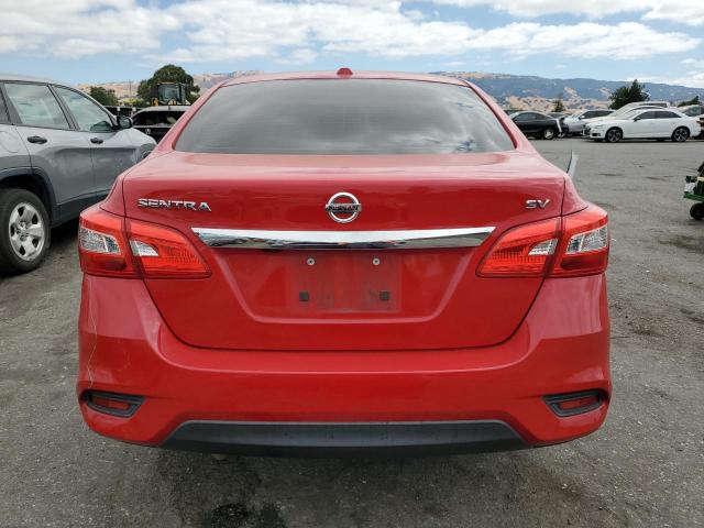 3N1AB7AP9GY313733 - 2016 NISSAN SENTRA S RED photo 6