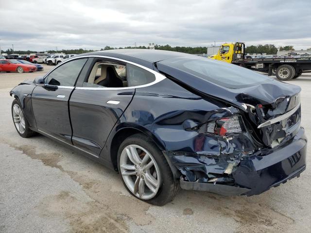 5YJSA1H1XEFP40527 - 2014 TESLA MODEL S Կապույտ լուսանկար 2