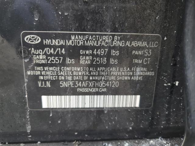 5NPE34AFXFH054120 - 2015 HYUNDAI SONATA SPORT BLACK photo 12