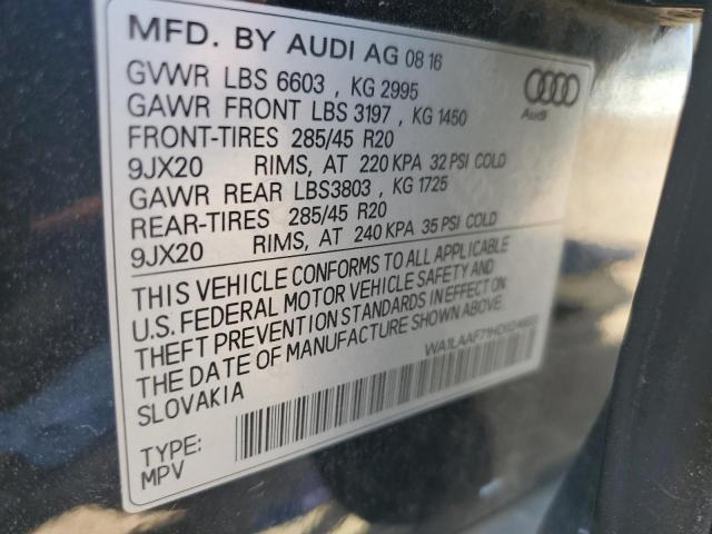 WA1LAAF71HD024603 - 2017 AUDI Q7 PREMIUM PLUS Siyah fotoğraf 14