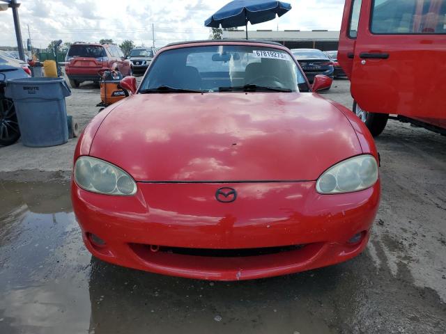 JM1NB353X10203614 - 2001 MAZDA MX-5 MIATA BASE RED photo 5