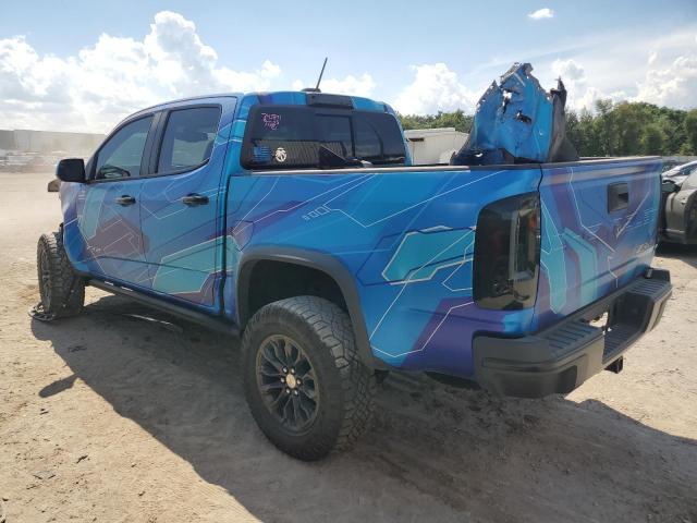 1GCGTEENXM1239000 - 2021 CHEVROLET COLORADO ZR2 BLUE photo 2