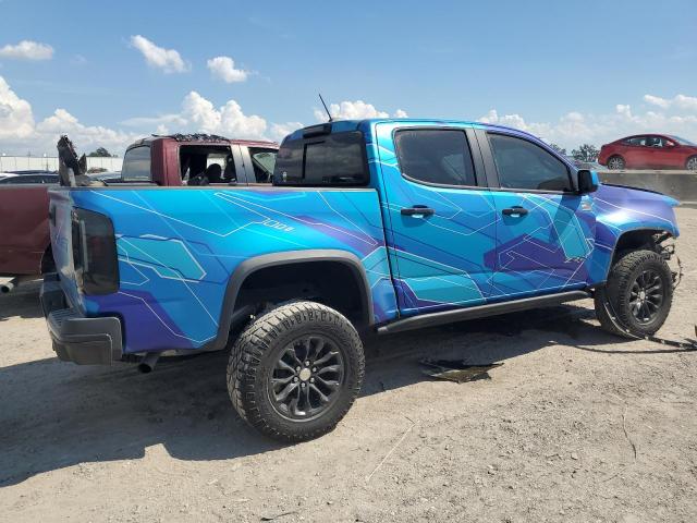 1GCGTEENXM1239000 - 2021 CHEVROLET COLORADO ZR2 BLUE photo 3