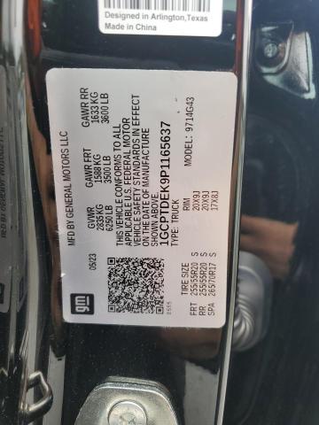 1GCPTDEK9P1165637 - 2023 CHEVROLET COLORADO Z71 BLACK photo 12