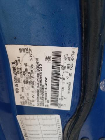 1FMEU7EE1AUA79580 - 2010 FORD EXPLORER EDDIE BAUER Կապույտ լուսանկար 13