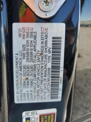 5J8TC2H74PL020098 - 2023 ACURA RDX ADVANCE Schwarz Foto 13