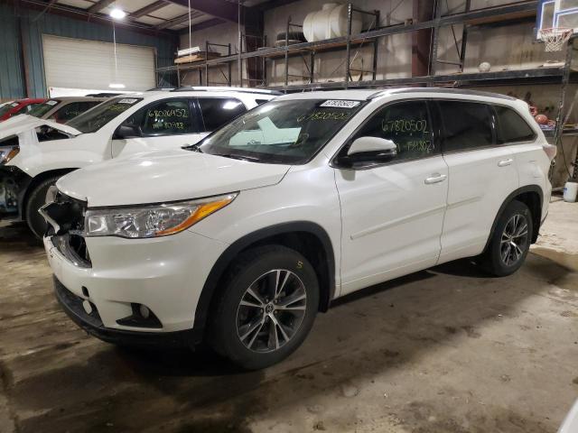 5TDJKRFH1GS238205 - 2016 TOYOTA HIGHLANDER XLE WHITE photo 1