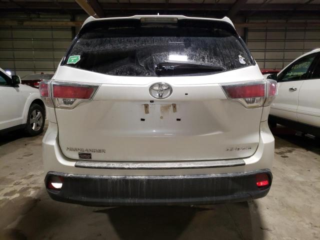 5TDJKRFH1GS238205 - 2016 TOYOTA HIGHLANDER XLE WHITE photo 6