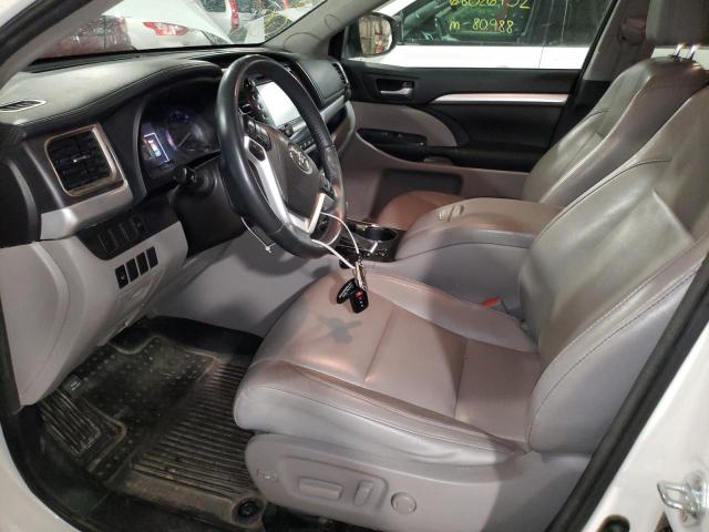 5TDJKRFH1GS238205 - 2016 TOYOTA HIGHLANDER XLE WHITE photo 7