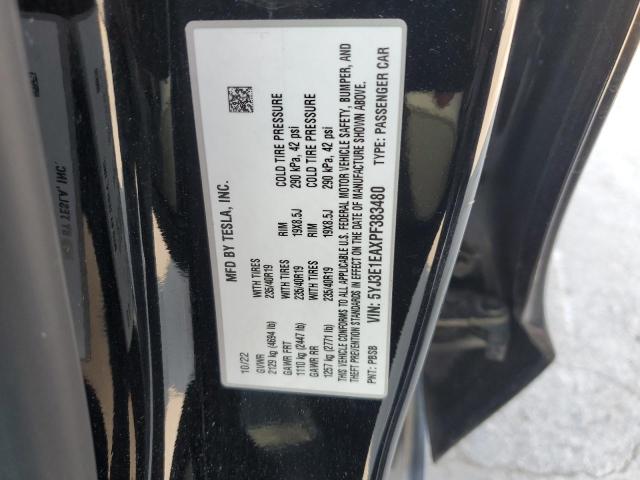 5YJ3E1EAXPF383480 - 2023 TESLA MODEL 3 Qara foto 12