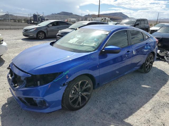 2HGFC2F84LH582213 - 2020 HONDA CIVIC SPORT BLUE photo 1