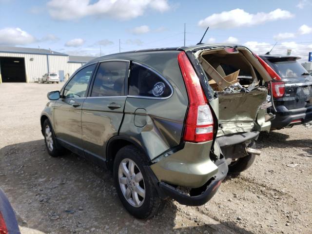 JHLRE487X7C077309 - 2007 HONDA CR-V EXL GREEN photo 2