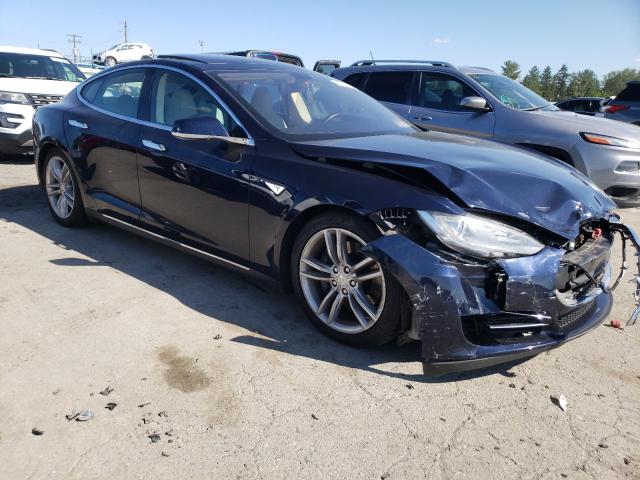 5YJSA1CNXDFP05995 - 2013 TESLA MODEL S Синій фото 4