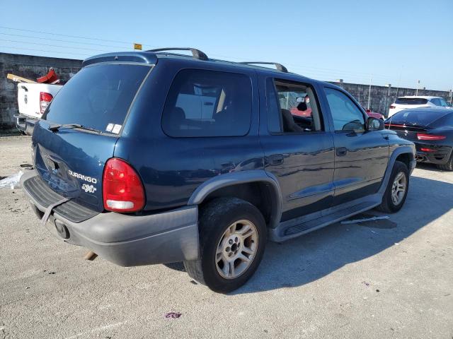 1D4HR38N53F589383 - 2003 DODGE DURANGO SPORT BLUE photo 3