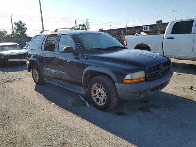 1D4HR38N53F589383 - 2003 DODGE DURANGO SPORT BLUE photo 4