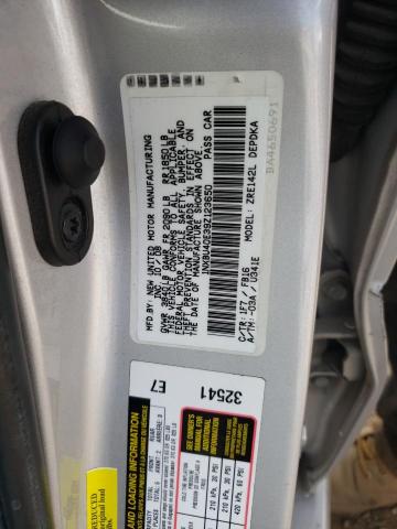 1NXBU40E39Z123650 - 2009 TOYOTA COROLLA BASE SILVER photo 13