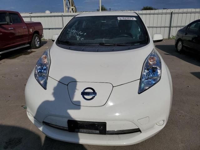 1N4AZ0CP5DC422696 - 2013 NISSAN LEAF S WHITE photo 5