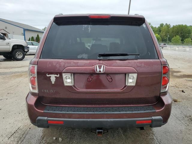 5FNYF28547B024584 - 2007 HONDA PILOT EXL BURGUNDY photo 6