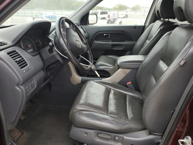 5FNYF28547B024584 - 2007 HONDA PILOT EXL BURGUNDY photo 7