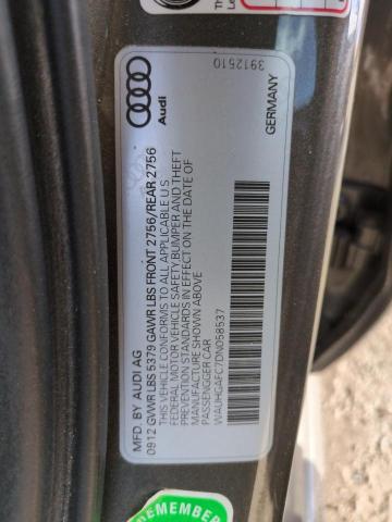 WAUHGAFC7DN058537 - 2013 AUDI A6 PRESTIGE Коричневий фото 13