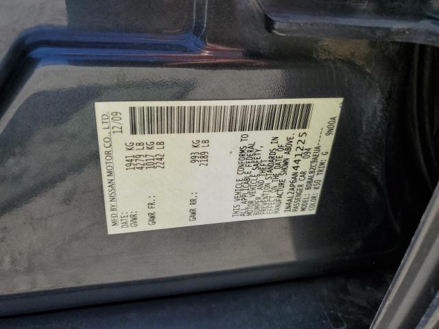 1N4AL2AP6AN441225 - 2010 NISSAN ALTIMA BASE GRAY photo 12