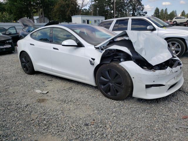 5YJSA1E55NF482876 - 2022 TESLA MODEL S WHITE photo 4