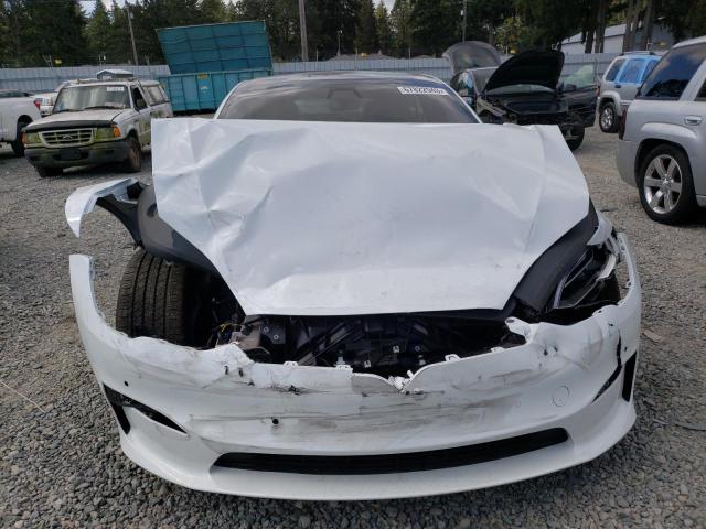 5YJSA1E55NF482876 - 2022 TESLA MODEL S WHITE photo 5