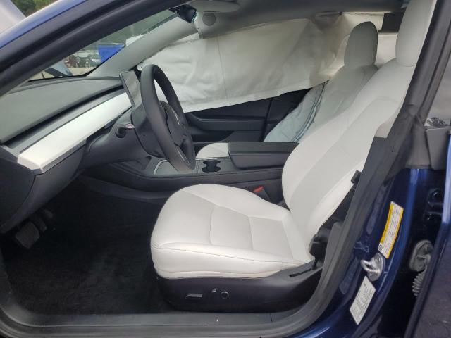 5YJ3E1EA4NF250677 - 2022 TESLA MODEL 3 BLUE photo 7