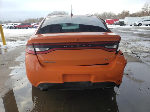 1C3CDFCB6DD341388 - 2013 DODGE DART LIMITED ORANGE photo 6