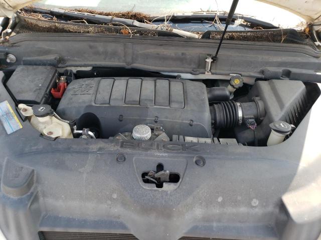 5GALRCED6AJ129857 - 2010 BUICK ENCLAVE CXL CREAM photo 12