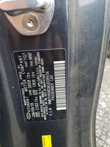 KMHTH6AB3KU008934 - 2019 HYUNDAI VELOSTER TURBO ნაცრისფერი ფოტო 12