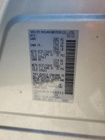 5N1AR2MN7DC654411 - 2013 NISSAN PATHFINDER S فضي صورة 13