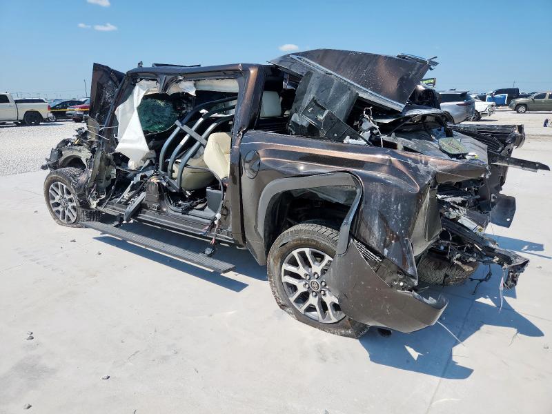 5TFMA5AB1NX010143 - 2022 TOYOTA TUNDRA CREWMAX PLATINUM ყავისფერი ფოტო 2